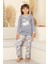 Kız Çocuk %100 Pamuk Interlok Kumaş Pijama Takımı 11-15 Yaş 12448 4