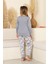 Kız Çocuk %100 Pamuk Interlok Kumaş Pijama Takımı 11-15 Yaş 12448 5