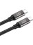 Siyah QG02 Type-C To Type-C Pd3.1 Data Kablosu 240W 480MBPS 3 Metre 5