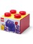 Storage 253240 2*2 Translucent Red Storage Brick 1