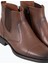 Erkek Bot Chelsea Fermuarlı Hakiki Deri Rahat Eva Taban Kahverengi 3