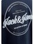 Jack&jones 12294516 Jjedover On Yazılı Battal Buyuk Beden Kısa Kol Tshırt 2