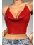 Kristal Taşlı Parlak Crop & Bluz Kolsuz Kayık Yaka Parti Plaj Büstiyer 4