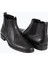 Erkek Bot Chelsea Fermuarlı Hakiki Deri Rahat Eva Taban Siyah 4