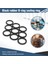 50 x Nitril Kauçuk O Halkası Siyah 11 mm x 15 mm x 2 mm Rondela Sızdırmazlık Torbaları Kauçuk Pedler (Yurt Dışından) 5