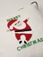 Santa Sketch - Yılbaşı Serisi Noel Baba Merry Christmas Siyah Biyeli Punch Kırlent Yastık Kılıfı 4