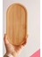Bambu Oval Sunum ve Servis Tepsisi Ahşap Tepsi Yağdanlık Altlığı 2