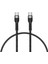 Siyah Shira Serisi Type-C To Type-C Pd Kablo 30 cm 1