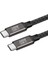 Siyah QG02 Type-C To Type-C Pd3.1 Data Kablosu 240W 480MBPS 1 Metre 1