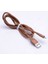 Kahverengi Metal Uçlu Lightning USB Kablo 5
