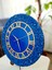 Duvar Saati - 35CM - Modern Dekoratif Duvar Saati - Epoksi Duvar Saati - El Yapımı Duvar Saati - Mavi+Gold Duvar Saati 6