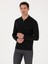 Erkek Siyah Regular Fit Yün Karışımlı Fermuarlı Polo Yaka Basic Triko Kazak 50318901-VR046 10