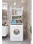 ESL0231 Çamaşır Makinesi Dolabı Banyo Dolabı Beyaz 2