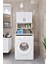 ESL0231 Çamaşır Makinesi Dolabı Banyo Dolabı Beyaz 3