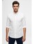 Slim Fit %100 Pamuk Düğmeli Yaka Oxford Beyaz Gömlek Gk 2026 1