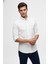 Slim Fit %100 Pamuk Düğmeli Yaka Oxford Beyaz Gömlek Gk 2026 4
