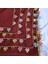 El Işi Iğne Oyalı Yazma/ Iğne Oyası / Iğne Işi Yemeni / El Işi Tülbent / Baş Örtüsü / Bordo 4