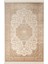 Imperial Luxe IL005S Krem Çerçeveli Göbekli Halı Klasik Desen 100 Tarak Bambu Viskon Ipek Serisi 1
