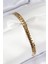 316L Çelik Ezme Zincir Model Gold Renk Kadın Bileklik - TJ-BB7785 1