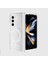 Galaxy Z Fold 6 Kılıf Magsafe Şarj Özellikli Parlayan Simli Saydam Renkli Akre Allstar Kapak-Şeffaf 1