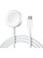Beyaz Apple Watch Type-C Şarj Kablosu 1
