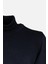 Erkek Tam Balıkçı Yaka Triko Kazak Slim Fit Yün Lacivert 2