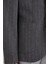 Erkek Iki Düğme Ceket Casual Kapitone Yelekli Yün Çift Yırtmaç Gri 5