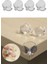 Buffer® Bebek Çocuk Yumuşak ve Esnek Dairesel Şeffaf Yapışkanlı Güvenlik Köşe Koruyucu (4 Adet) 8