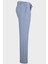 Erkek Jogger Pantolon Gofre Kumaş Bağcıklı Günlük Slim Fit Dokulu Mavi 2