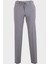 Erkek Jogger Pantolon Gofre Kumaş Bağcıklı Günlük Slim Fit Dokulu Antrasit 1