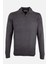 Erkek Polo Yaka Triko Kazak Slim Fit Pamuk Kaşmir Antrasit 1