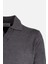 Erkek Polo Yaka Triko Kazak Slim Fit Pamuk Kaşmir Antrasit 2