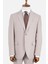 Erkek Klasik Takım Elbise Flanel Yün Mono Yaka Çift Yırtmaç Rahat Kalıp Bej 6