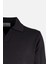 Erkek Polo Yaka Triko Kazak Slim Fit Pamuk Kaşmir Siyah 2
