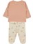 Organik Interlok Patikli Pijama Takımı 2li (Organıc Cupcakes) Somon 2