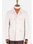 Erkek Safari Ceket Astarsız Mono Yaka Baharlık Slim Fit Bej 5