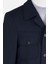 Erkek Safari Ceket Astarsız Mono Yaka Baharlık Slim Fit Lacivert 7