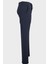 Erkek Joggeır Pantolon Gofre Kumaş Bağcıklı Günlük Slim Fit Dokulu Lacivert 2