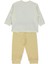 Organik Interlok Patiksiz Pijama Takımı 2li (Organıc Fun Moment) Sarı 2