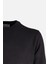 Erkek Bisiklet Yaka Triko Ikazak Pamuk Kaşmir Slim Fit Siyah 2