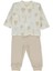 Organik Raporlu Kaşkorse Patiksiz Pijama Takımı 2li (Organıc Born Wıth Love) Bej 1