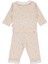 Interlok Patiksiz Pijama Takımı 2li (Tıny Florıst) Bej 2