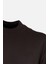 Erkek Yarım Balıkçı Yaka Triko Kazak Slim Fit Yün Kahverengi 2