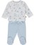 Organik Süprem Double Patikli Pijama Takımı (Organıc Stars And Koalas) Mavi 1