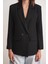 4516 Kadın Bezayağı Blazer Ceket Siyah 5