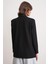 4516 Kadın Bezayağı Blazer Ceket Siyah 6