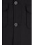 Erkek Safari Ceket Astarsız Mono Yaka Baharlık Slim Fit Siyah 8