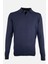 Erkek Polo Yaka Triko Kazak Slim Fit Pamuk Kaşmir Lacivert 1