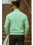 Erkek Yarım Boğazlı Premium Mint Triko Kazak 6