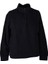 Yarım Fermuarlı Raporlu Selani Siyah Erkek Sweatshirt 5716 1